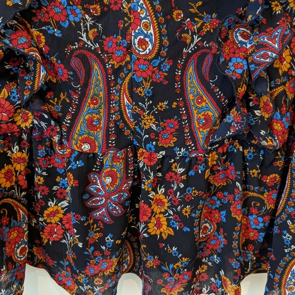 H&M blouse with flounces front and back size 10 - Picture 5 of 7